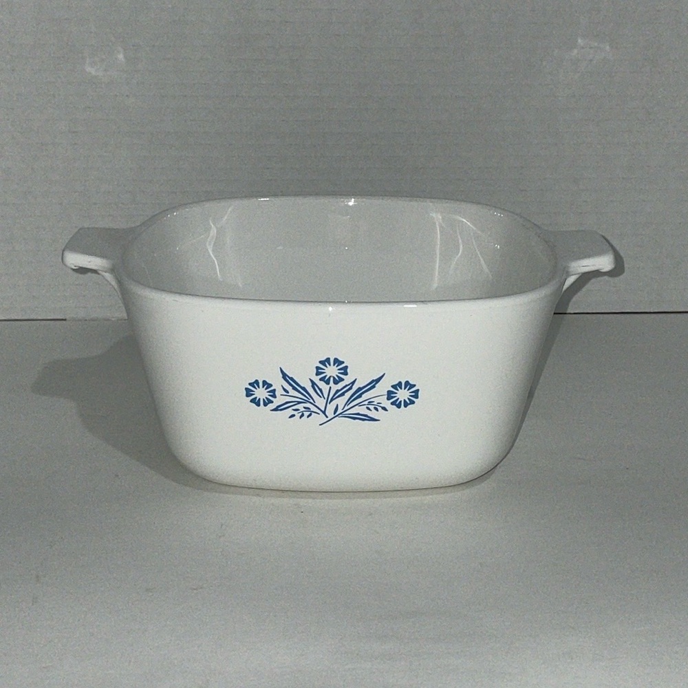 Corning Ware Baking Dish Blue Cornflower P 1 3/4 - B 56 OZ Vintage Bakeware